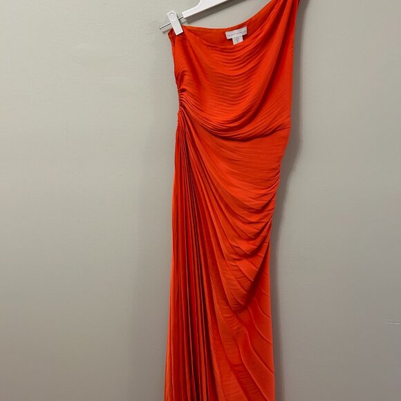 House of Harlow 1960 Orange One-Shoulder Maxi Dress - Picture 2 of 5